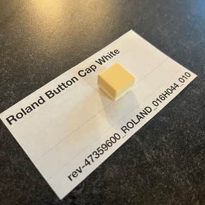 ORIGINAL Roland White Button Cap (016H044) for Juno-60, JSQ-60, MSQ-100, EP-6060, EP-11, etc
