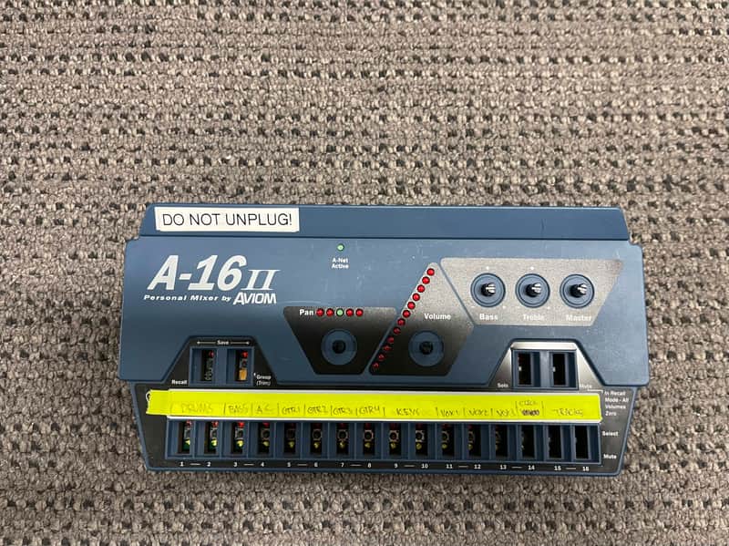 Aviom A-16II Personal Mixer 2010s - Blue (For Parts) image 1