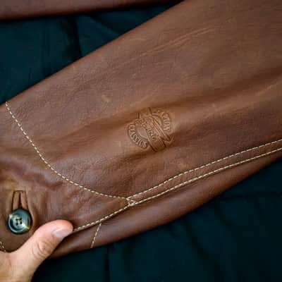 Vintage USA Red Wing Shoes X Eric Clapton Leather Jacket Large VERY RARE 2001 image 12