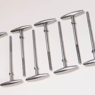 (10) Gretsch Bass Drum Tension Rods & Claws - 1960s / MINT CONDITION - INSPECTED & TESTED image 7