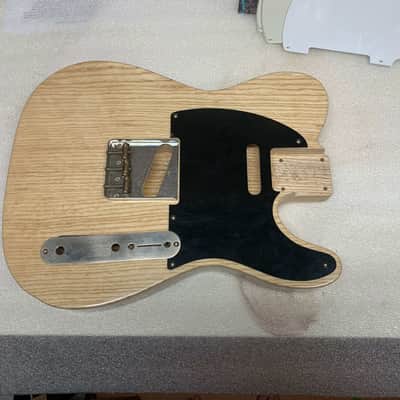 AS NEW: Guitar Mill Ash Telecaster Body Nitro Finish Natural Clear Nitrocellulose Lacquer Tele image 4