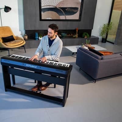 Roland FFP60XBKS K88-Key Digital Portable Piano bundle kit with Stand & Pedals image 3