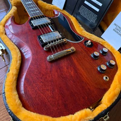 2026 Gibson Custom Shop ‘61 Les Paul SG Standard Stop Tail VOS - Cherry Red image 1