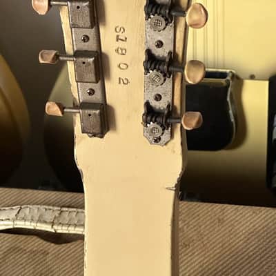 Gibson BR-9 Lapsteel 1950 - a groovy Cream & Peach deco style Lapsteel. image 5