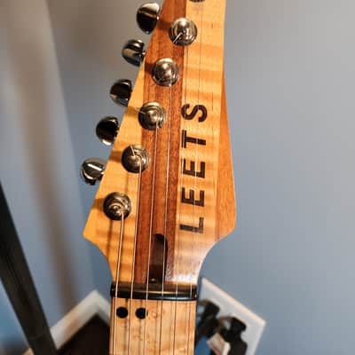 Leets Telecaster Style 2016 Dark Blue W/figured Maple Top image 3