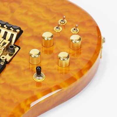 1992 Carvin DC400 Left-Handed Vintage Kiesel M22 Pickups Kahler LH Lefty Quilted Maple KOA Wood Custom Ordered Rare Electric Guitar w/ Orig. OHSC Tweed Case image 11