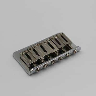 1990s Vintage Gotoh Japan Hardtail Bridge For Fender Stratocaster/Telecaster ~CHROME~ image 4