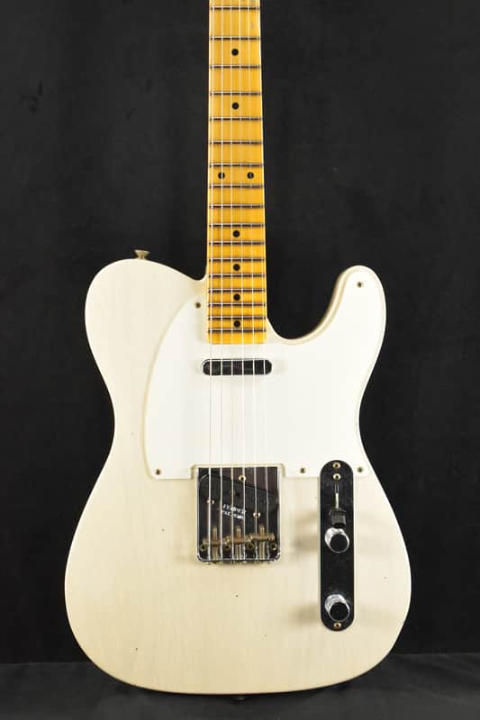 Mint Fender 1959 Telecaster Journeyman Relic Aged White Blonde 1-Piece Rift Sawn Maple Neck Fingerboard image 1