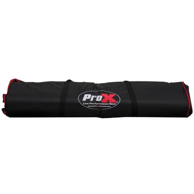 ProX Black Aluminum 5-Panel DJ Scrim Facade Frontboard w/ Travel Case + Chair image 9