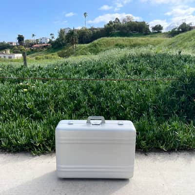 Buchla Tiptop 200t series with BPNYC ZERO Halliburton Eurorack Modular Travel Case NOS SILVER 122hp 9U image 21