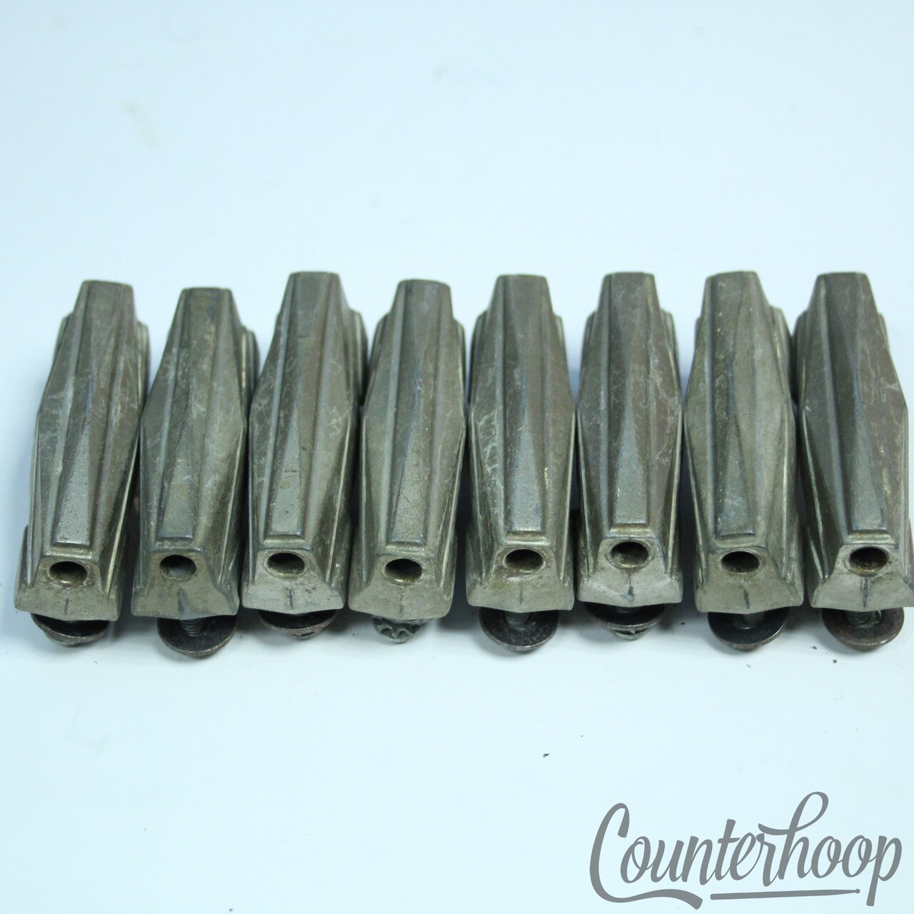 Gretsch 8x Bass/Floor/Tom Drum Broadkaster Rocket Lugs Vintage 40s Nickel USA* — main photograph