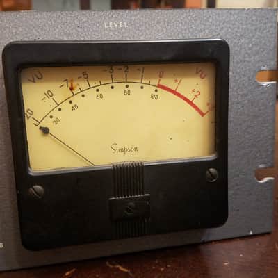 Viking RP-61 (VU) Rackmount Tube record/playback amplifier VU meter 1950s - Hammered grey metallic paint image 2