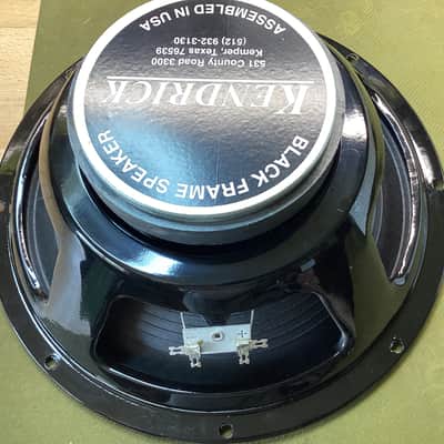 Kendrick Black Frame 12" 8 ohm Guitar Speakers(2) - Perfect image 7