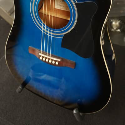 Ibanez V70CE-TBS - Blue Burst Acoustic Guitar w/ Gig Bag image 7