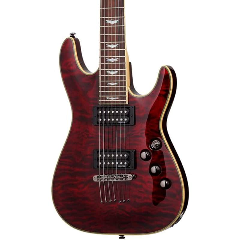Schecter Omen Extreme-7 7-String Electric Guitar Black Cherry image 1