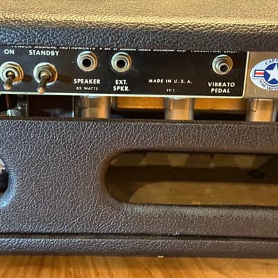 Fender Showman 2-Channel 85-Watt Guitar Amp Head 1965 - Blackface image 6