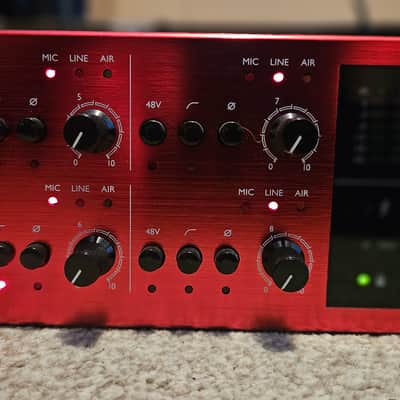 Focusrite Clarett 8Pre X Thunderbolt Audio Interface 2010s - Red image 3