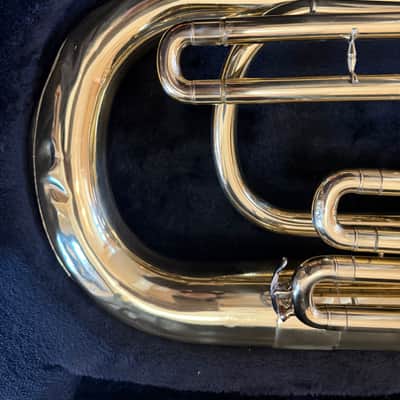 Euphonium, 3  piston,   with case and  mouthpiece. Large bore image 2