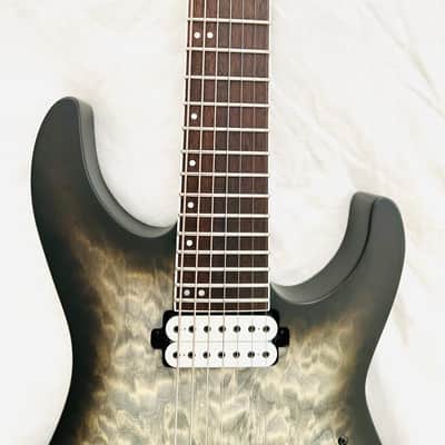 ESP LTD M-1007 Baritone 2024 - Present - Charcoal Burst Satin image 3