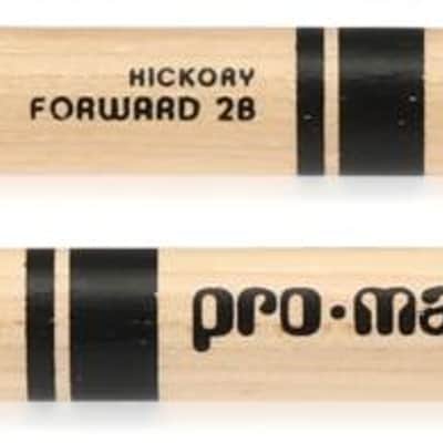 Promark Classic Forward DrumSticks - Hickory - 2B - Nylon Tip image 1