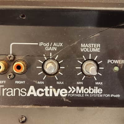 Alesis TransActive Mobile PA Speaker System w/ iPod Dock - Cracked Face Plate image 3