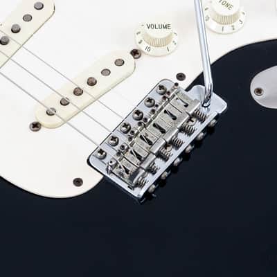 1991 Fender American Vintage '57 Stratocaster Black w/ Tweed Case image 8