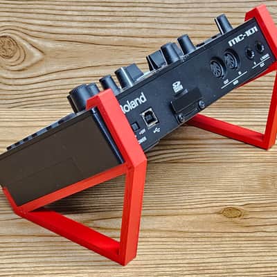 Red 35 Degree Angled Stands For Roland TR-6S Rhythm Performer Synthesizer image 3