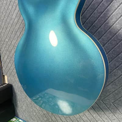 Firefly FF338 PRO LAST ONE! Metallic Blue Foo Fighters Dave Grohl 335 Gibson Trini Lopez image 7