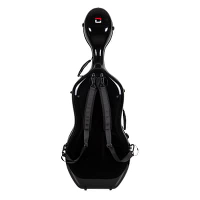 Crossrock Ultra Carbon Fiber Case fits 4/4 Full Size Cello, Super lightweight as 6 lb, with Protective Cover, TSA Lock -Gilded Black image 6