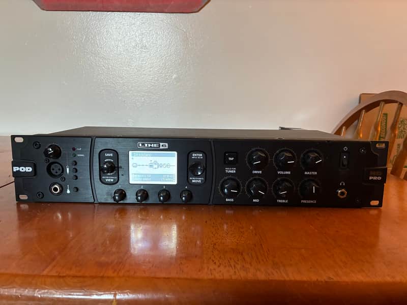Line 6 POD HD Pro Rackmount Multi-Effect and Amp Modeler 2011 - 2013 - Black image 1