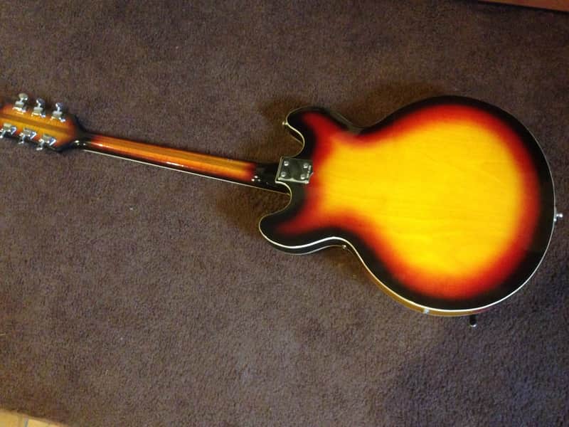 Vintage KENT ES335 Semi Hollow Body Electric Guitar RARE Made in
