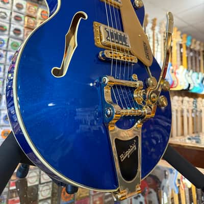 Gretsch G5655TG Electromatic Center Block Jr. Single Cutaway with Gold Hardware - Azure Metallic image 3