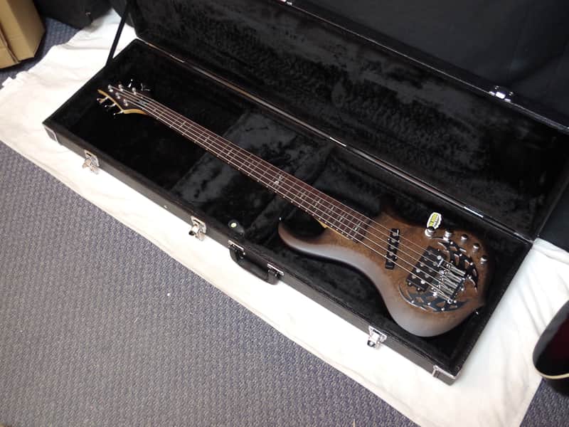 超希少 TRABEN Array Attack Rockfield エレキベース TRABEN Array Attack 5-string BASS guitar Black Burl w/ CASE