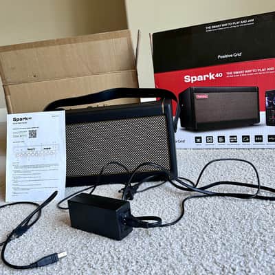 Positive Grid Spark 40 40-Watt 2x4" Modeling Guitar Combo 2020 - Present - Black image 2