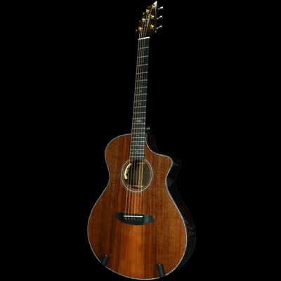 Breedlove Premier Concert Thinline CE Mineralized Buckskin Redwood/Brazilian Rosewood Limited Edition Acoustic Guitar image 4