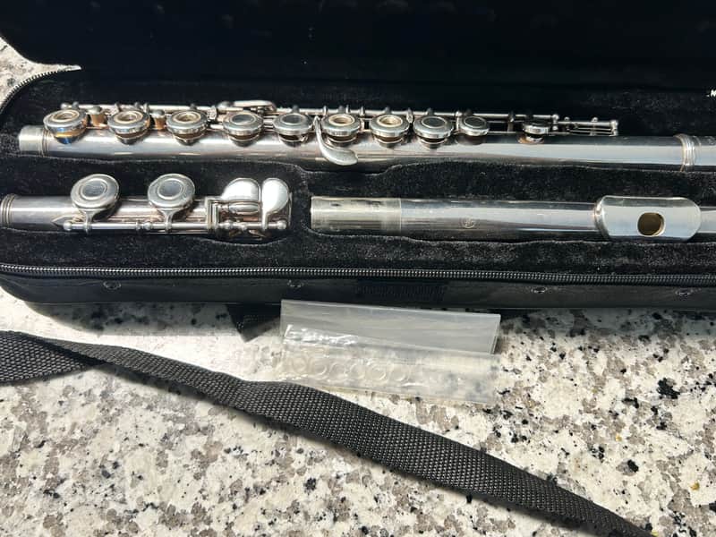 Yamaha YFL-281 Standard Inline G C-Foot Flute 2010s - Silver image 1