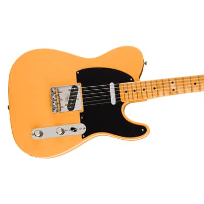 Fender 75th Anniversary Vintera Road Worn 1951 Telecaster Electric Guitar, Butterscotch Blonde, Maple image 6