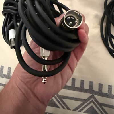 Lot of 9 XLR Male to Balanced 1/4 Cables Stereo 9 Cable Bundle image 2