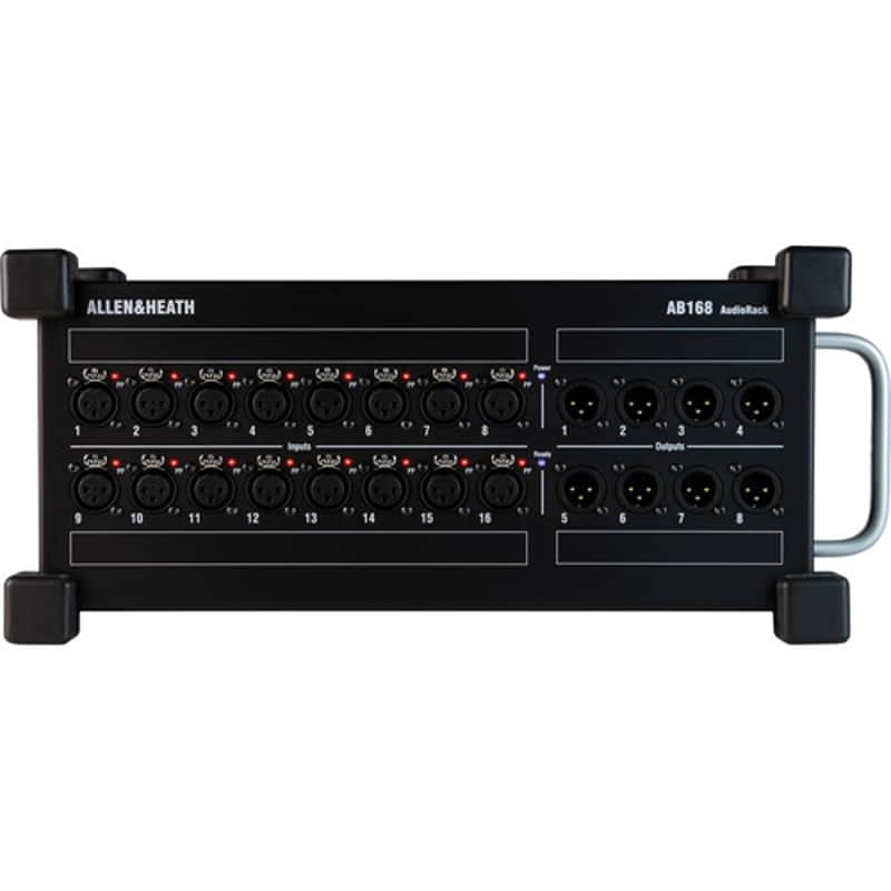 Allen & Heath AB168 Portable AudioRack 16 x 8 Audio Interface Stage Box for GLD and Qu Digital Mixing Systems image 1
