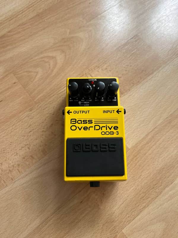 Boss ODB-3 Bass OverDrive (Silver Label) 1994 - Present - Yellow image 1
