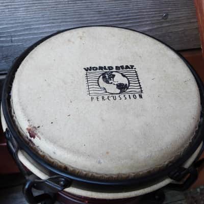 World Beat  professional bongos  cherry image 4