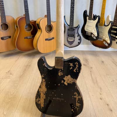 Matney Handmade Telecaster style 2025 - Heavy relic black image 5