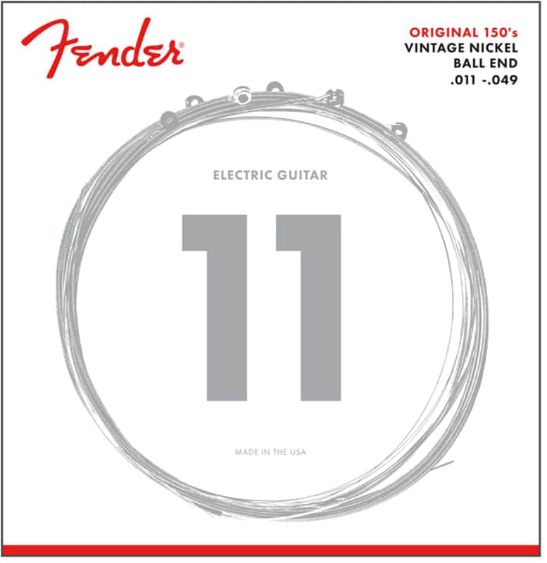 Fender Original 150M Pure Nickel Wound Ball End Electric Guitar Strings .011-049 image 1