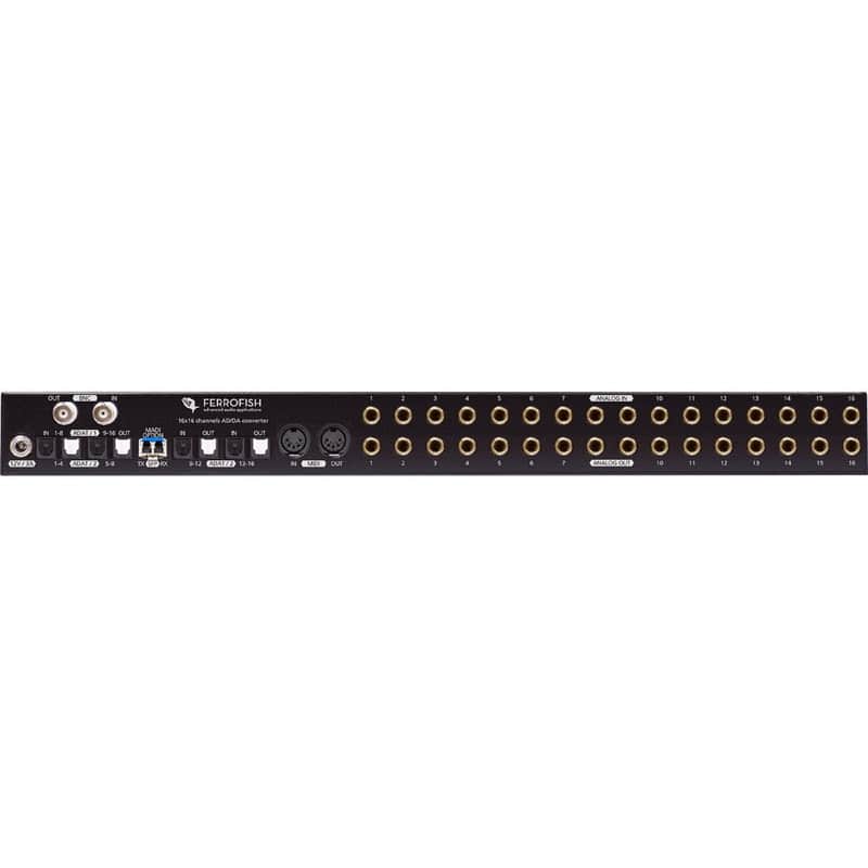 Ferrofish Pulse16 MX Rackmount 16-Channel AD/DA, MADI & ADAT Converter image 1