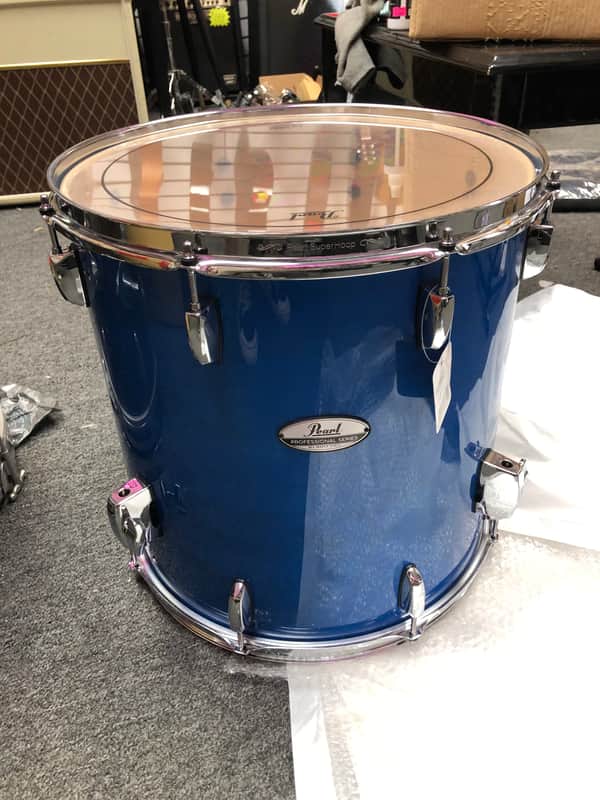 Pearl Professional Series 16x16 Floor Tom #113 - Sheer Blue image 1