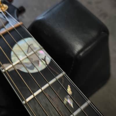 Taylor Custom Shop Stephen King Signed Cujo 14 AAA 400 Year Old Flame Walnut Grand Auditorium USA 1997 American Presentation Acoustic Guitar image 9
