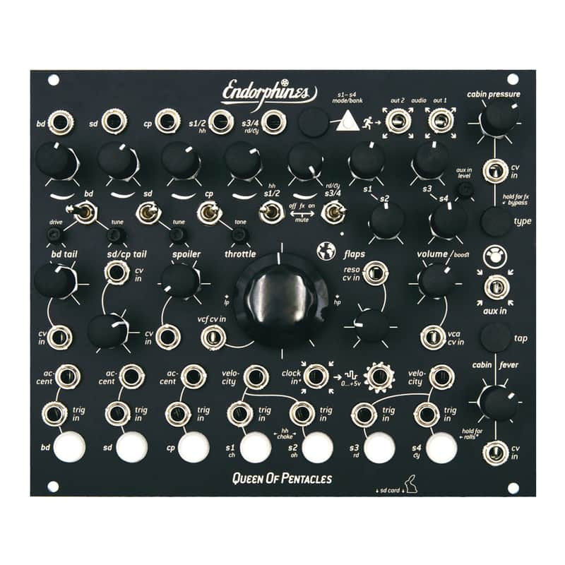 Endorphin.es Queen of Pentacles Eurorack Drum Module (Black) image 1
