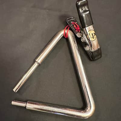 Alan Abel 6" Symphonic Steel Triangle w/LP Double Loop Clip - EXCELLENT image 1