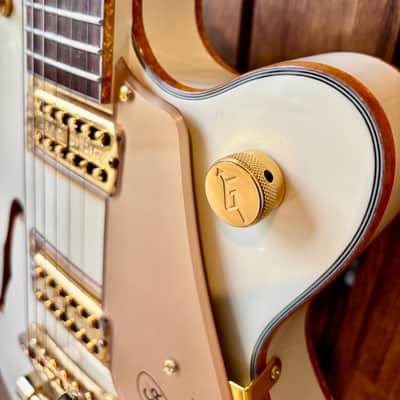 Gretsch Chris Rocha Signature Electromatic Broadkaster Jr. Center-Block Vintage White image 10