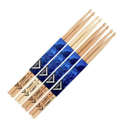 Vater Fatback 5A Los Angeles Drum Sticks Hickory 4 Pairs With Coffin Stick Case Offer! image 2